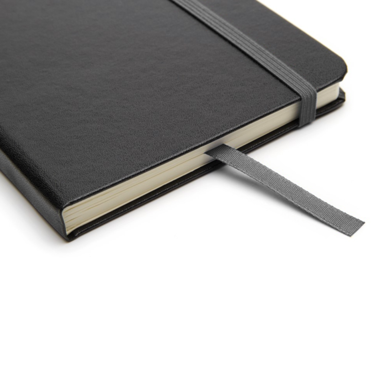 Cuaderno Writer A6 80 hojas Tapa Negra con detalle